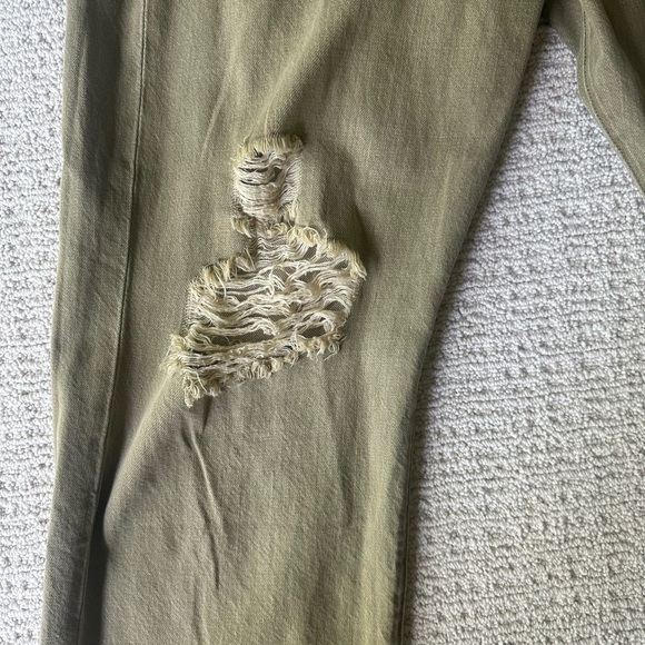 R13 Cross Over Jean - Moss Green Sz 29 - Picture 9 of 13